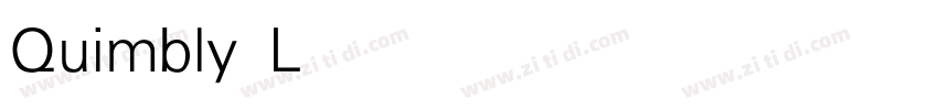 Quimbly Light字体转换